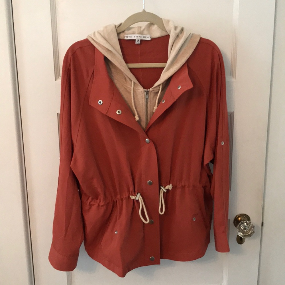 Burgundy/Dark Orange light jacket